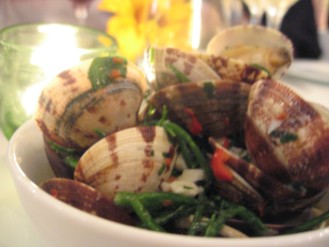 Clams with Samphire