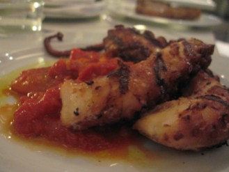 Grilled Octopus with Peppers